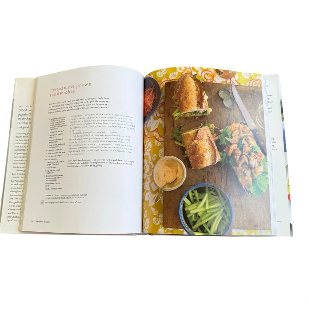 Gwyneth Paltrow Cookbook, my father’s daughter, easy delicious healthy 271 pages
